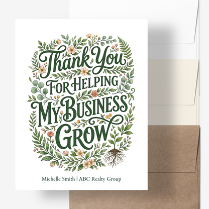 Thanks for Helping My Business Grow