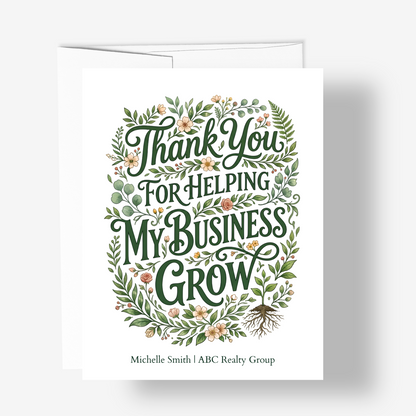 Thanks for Helping My Business Grow